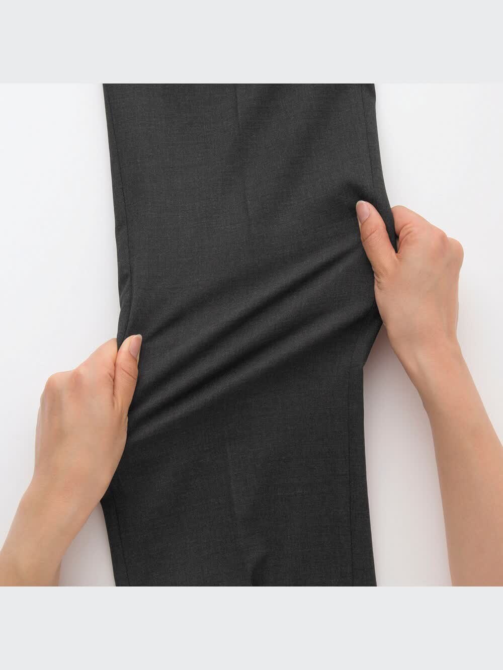 ロングストレッチウールパンツ ユニクロ公式 | ストレッチウールパンツ