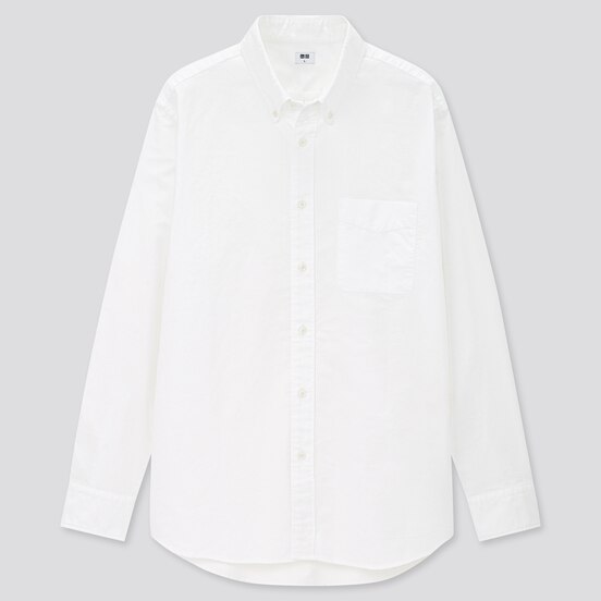 リラックスフィットシャツ 長袖 Men ユニクロ