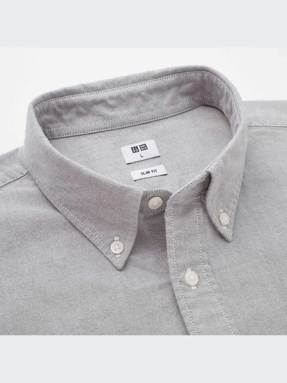 ユニクロ公式 | オックスフォードスリムフィットシャツ（ボタンダウン