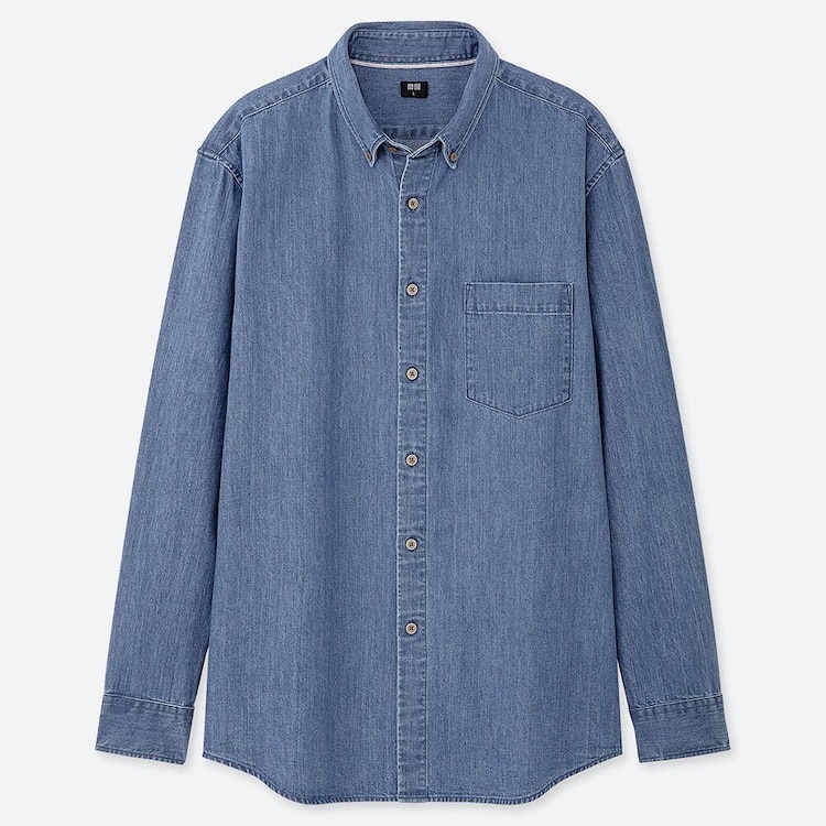 デニムシャツ 長袖 Men ユニクロ