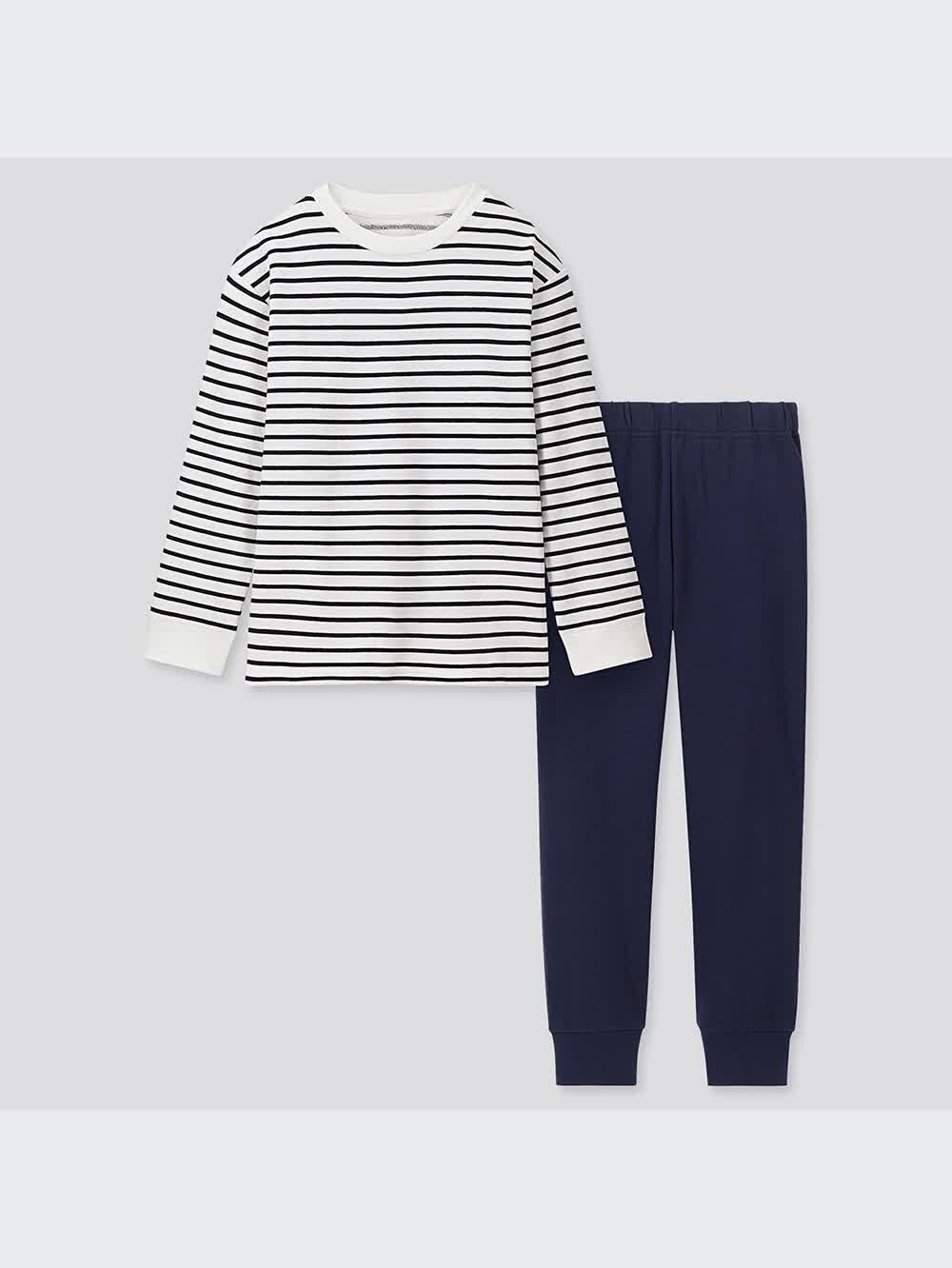 ユニクロ公式 | ウルトラストレッチスウェットセット（ボーダー・長袖）