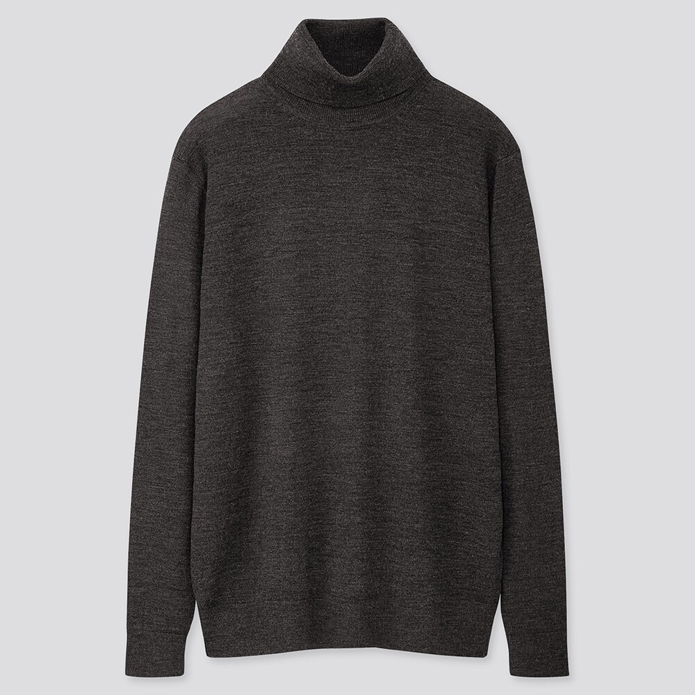 Uniqloのエクストラファインメリノタートルネックセーター 長袖 Stylehint
