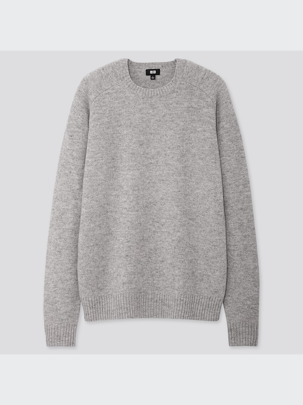 プレミアムラムクルーネックセーター（長袖）