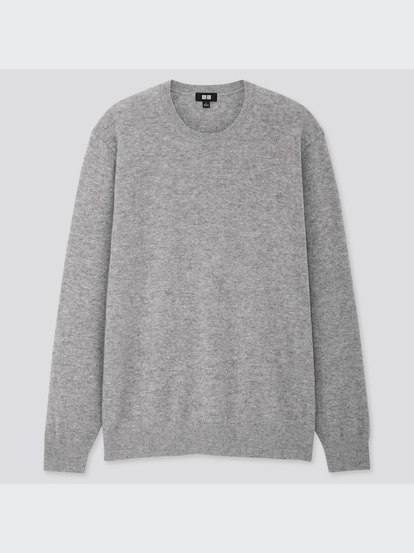 カシミヤクルーネックセーター（長袖）