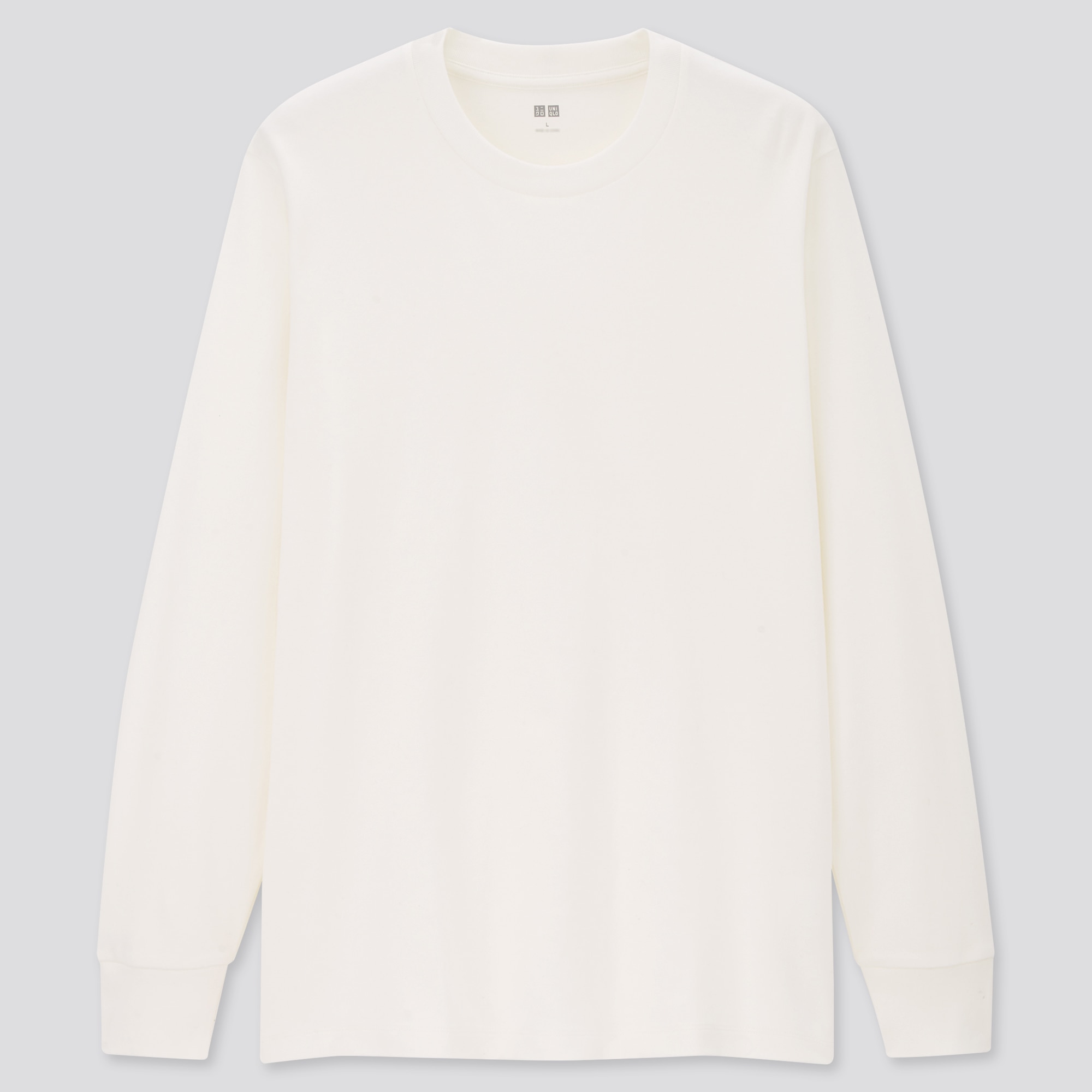 UNIQLOソフトタッチクルーネックTシャツ 長袖 プルオーバー - Tシャツ