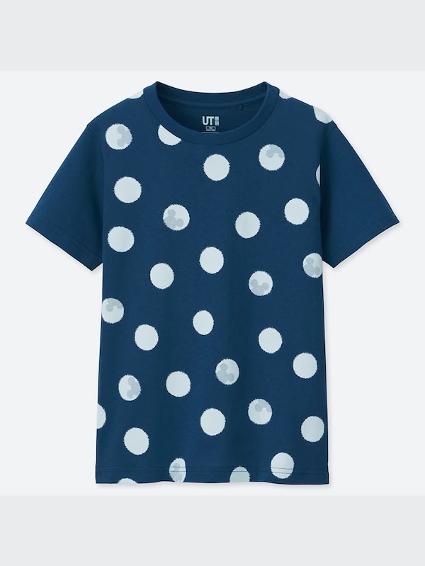 KIDS ミッキー ブルー UT（グラフィックTシャツ・半袖）