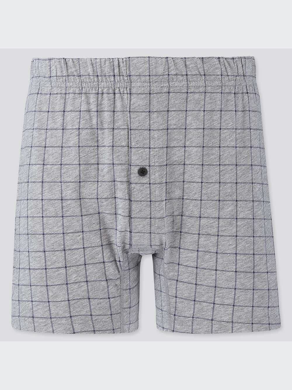 ユニクロ公式 | ニットトランクス（チェック・前開き）