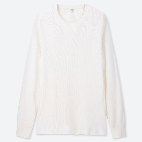 ワッフルクルーネックt 長袖 Men ユニクロ