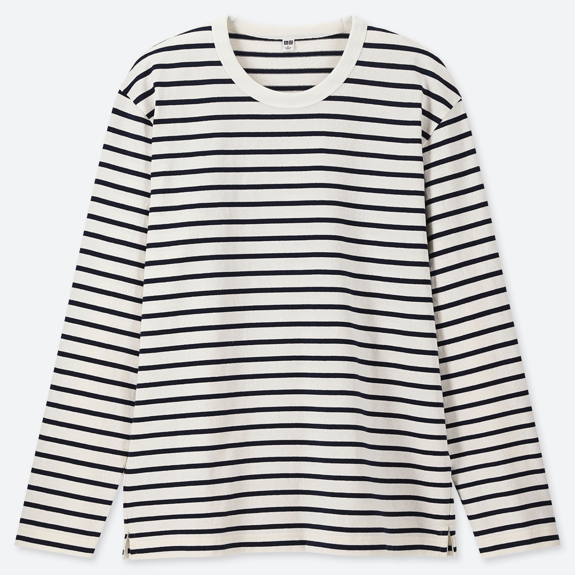 UNIQLO ボーダー長袖Tシャツ - トップス