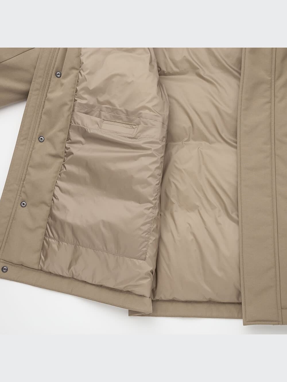 ユニクロハイブリッドダウンコート L ライトベージュ ユニクロ公式 | ハイブリッドダウンコート