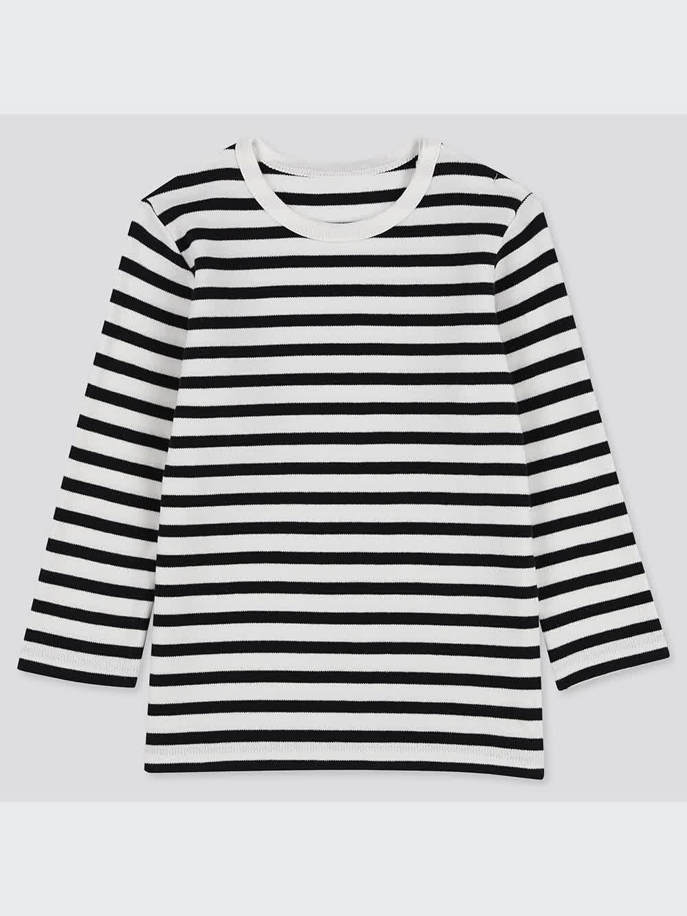 ユニクロ公式 | クルーネックT（ボーダー・長袖）