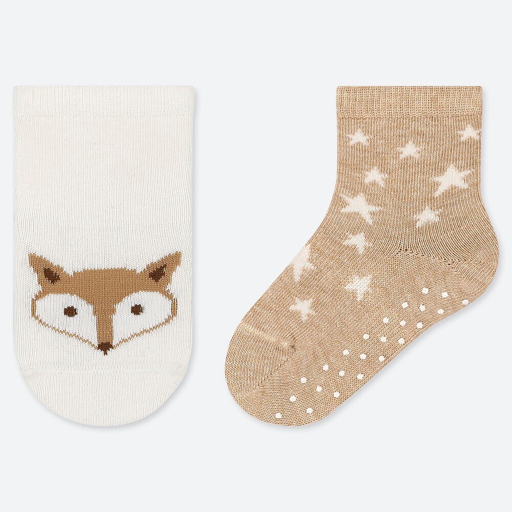 ソックス キツネ 2足組 Baby ユニクロ
