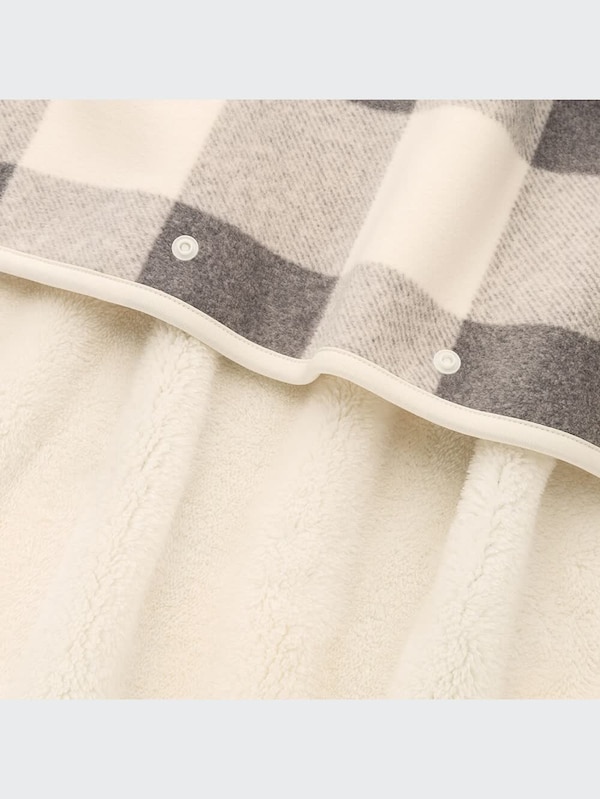 フリースブランケット（ブロックチェック）