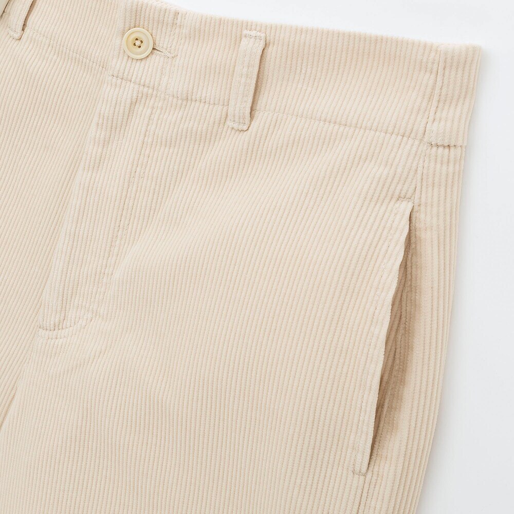 海外花系 ◇UNIQLO ハイウェストコーデュロイワイドクロップドパンツ 