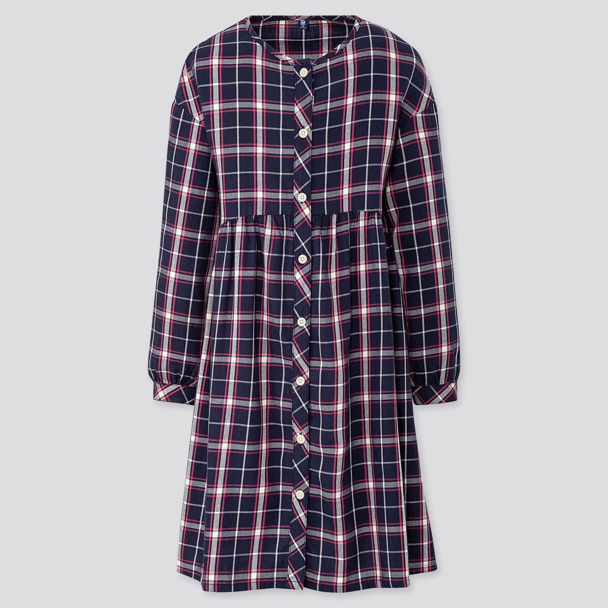 Girls フランネルチェックワンピース 長袖 Kids ユニクロ