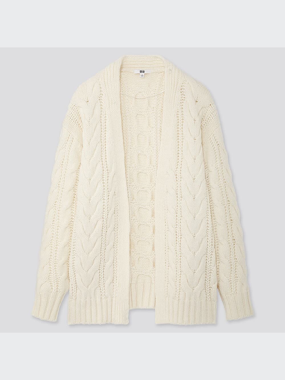 uniqlo ケーブルカーディガン 長袖 3990円