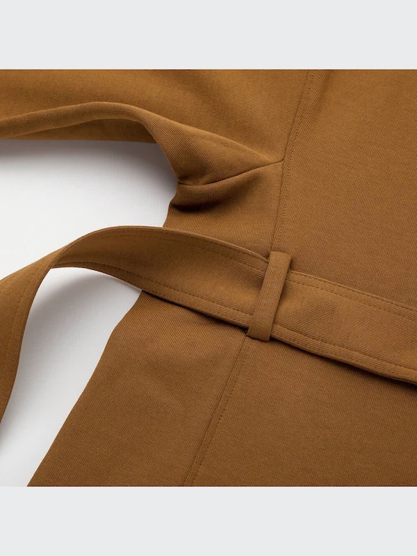 ジャージーベルテッドワンピース（長袖）