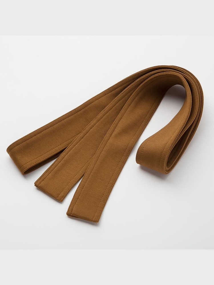 ユニクロ公式 | ジャージーベルテッドワンピース（長袖） 