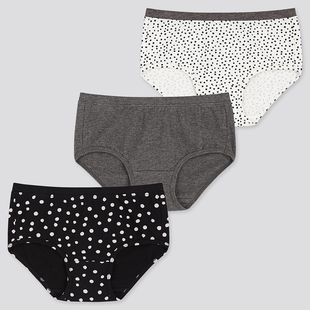 Girls ショーツ ドット ヒップハンガー 3枚組 Kids ユニクロ