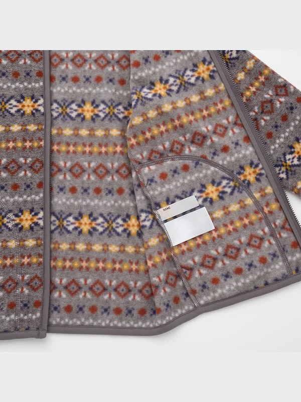 プリントフリースフルジップジャケット（長袖）