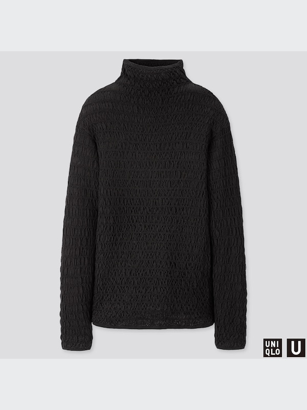 メリノブレンドシャーリングセーター（長袖）