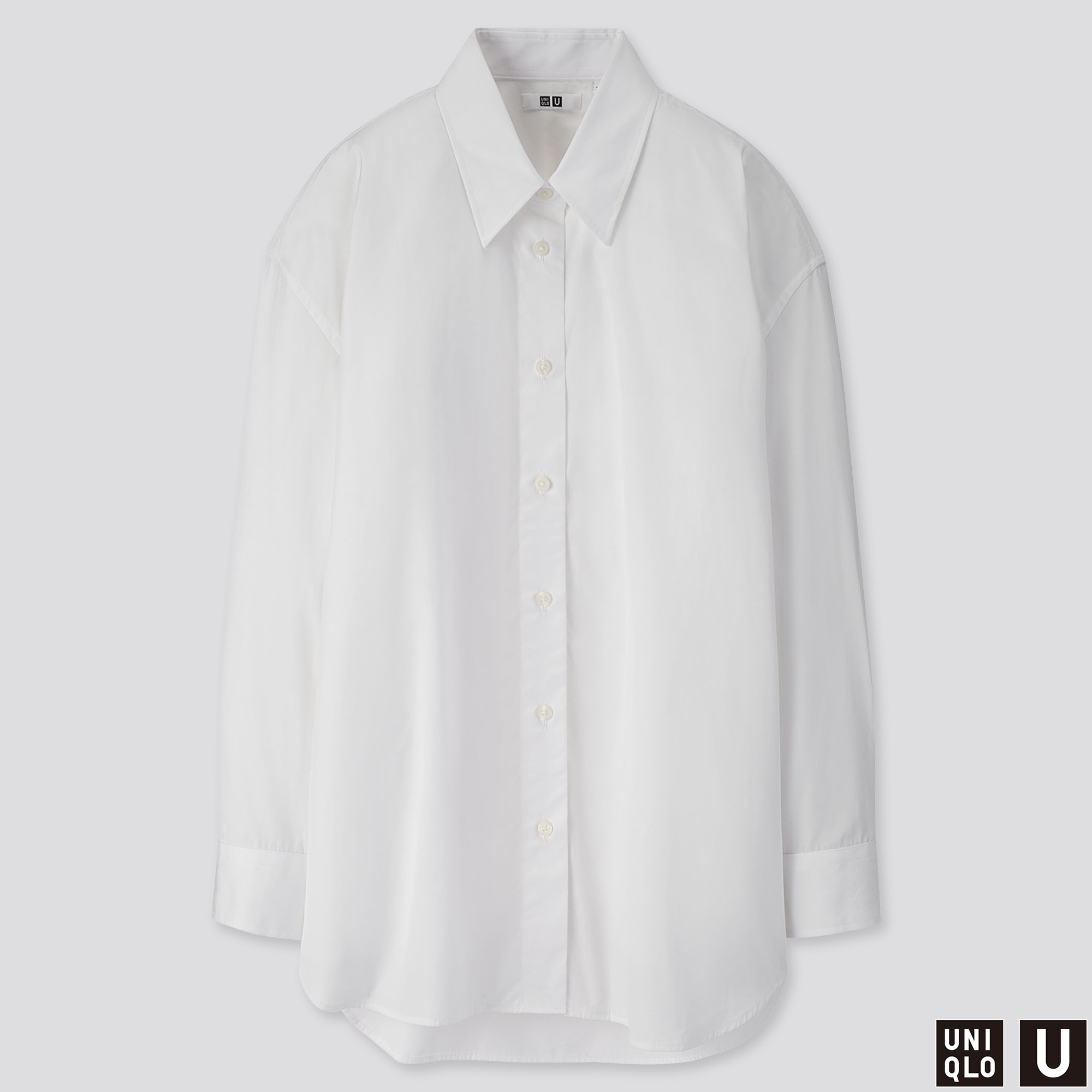 ユニクロ公式 | コットンオーバーサイズシャツ（長袖）