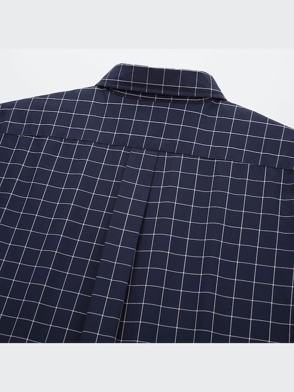 エクストラファインコットンブロードチェックシャツ（ボタンダウンカラー・長袖）