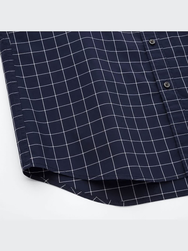 エクストラファインコットンブロードチェックシャツ（ボタンダウンカラー・長袖）