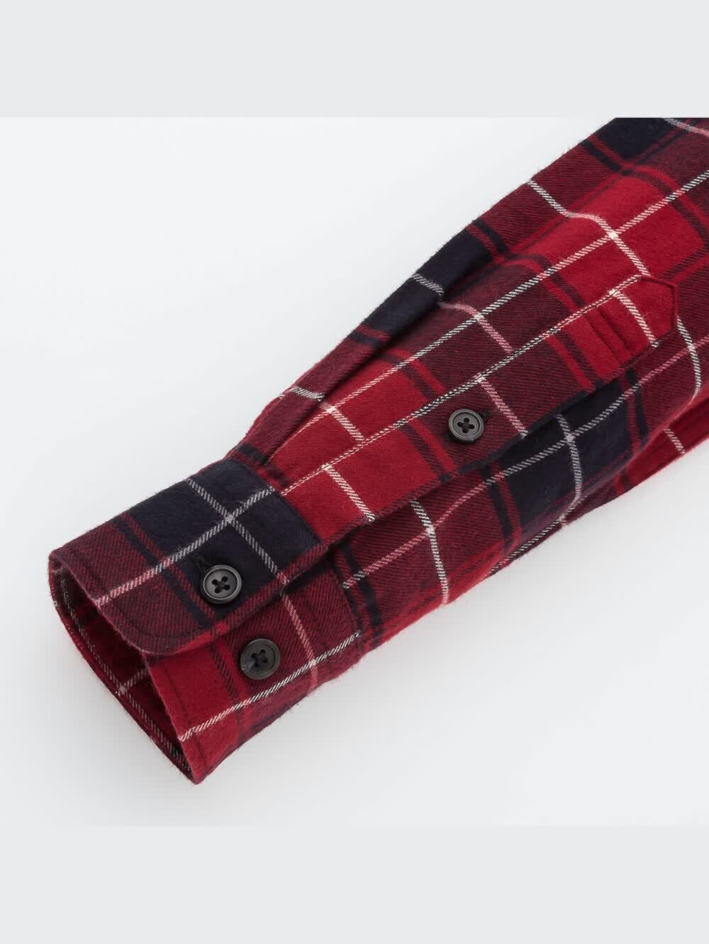 ぴょんページ　①メルエム ユニクロ公式 | フランネルチェックシャツ（レギュラーカラー