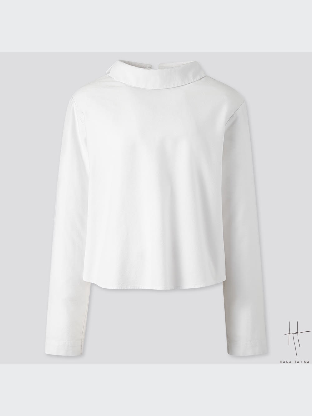 モックネックパフブラウス UNIQLOU 24AW] The brushed mock neck tee that's getting absolutely