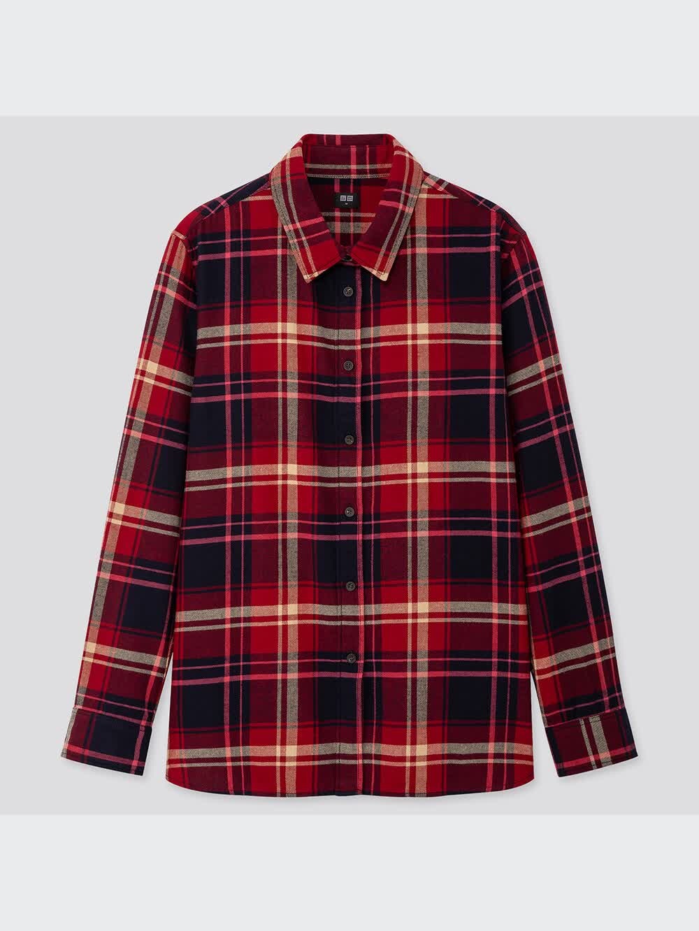 ユニクロ公式 | フランネルチェックシャツ（長袖）