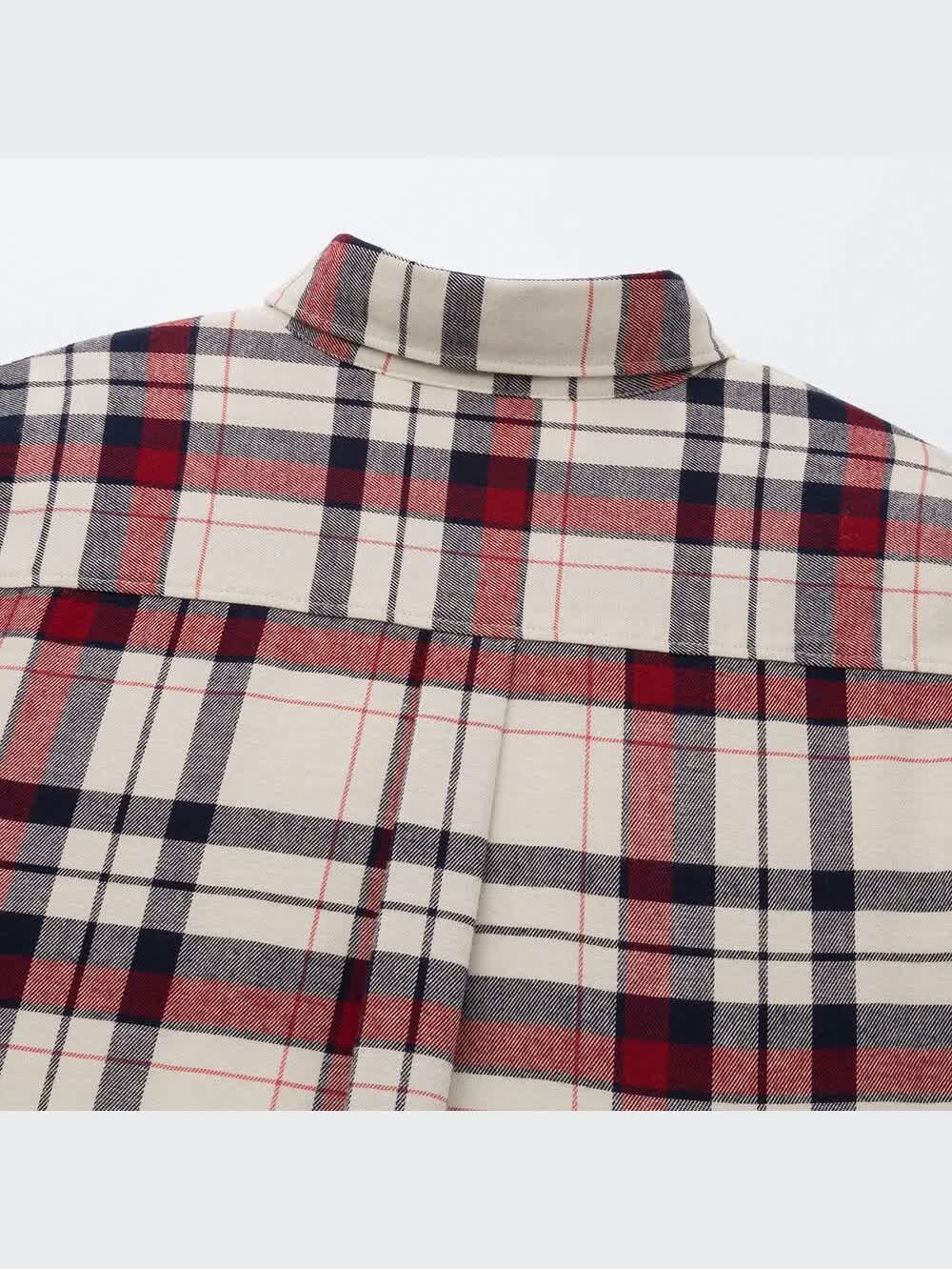 ユニクロ公式 | フランネルチェックシャツ（長袖）