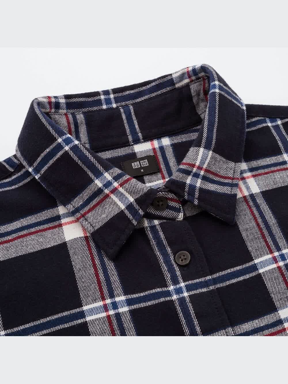 ユニクロ公式 | フランネルチェックシャツ（長袖）