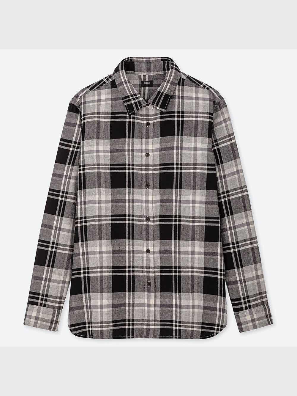 労働ページ ユニクロ公式 | フランネルチェックシャツ（長袖）