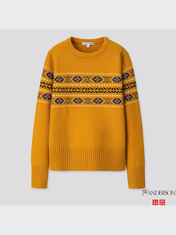 ラムブレンドクルーネックセーター（長袖）