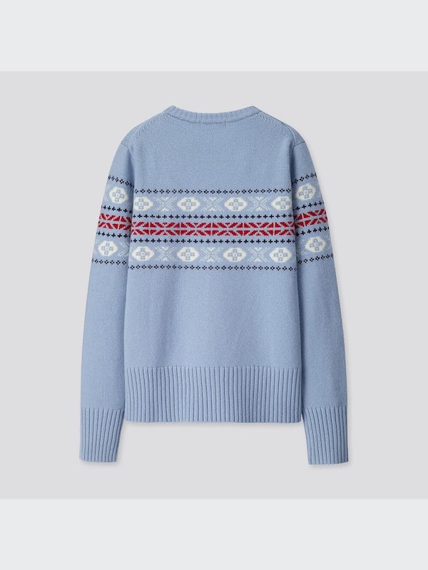 ラムブレンドクルーネックセーター（長袖）