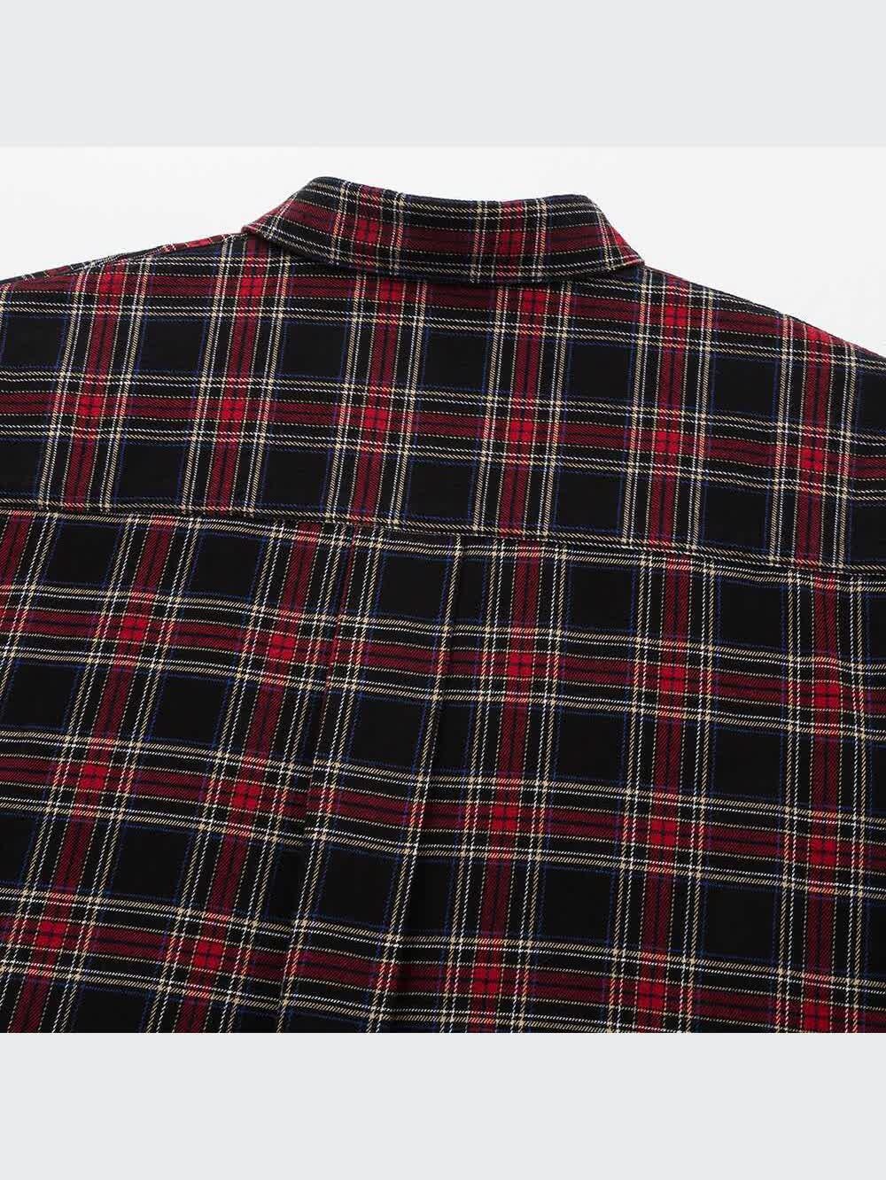 soleil様 リクエスト 3点 まとめ商品 ユニクロ公式 | フランネルチェックスキッパーシャツ（長袖）