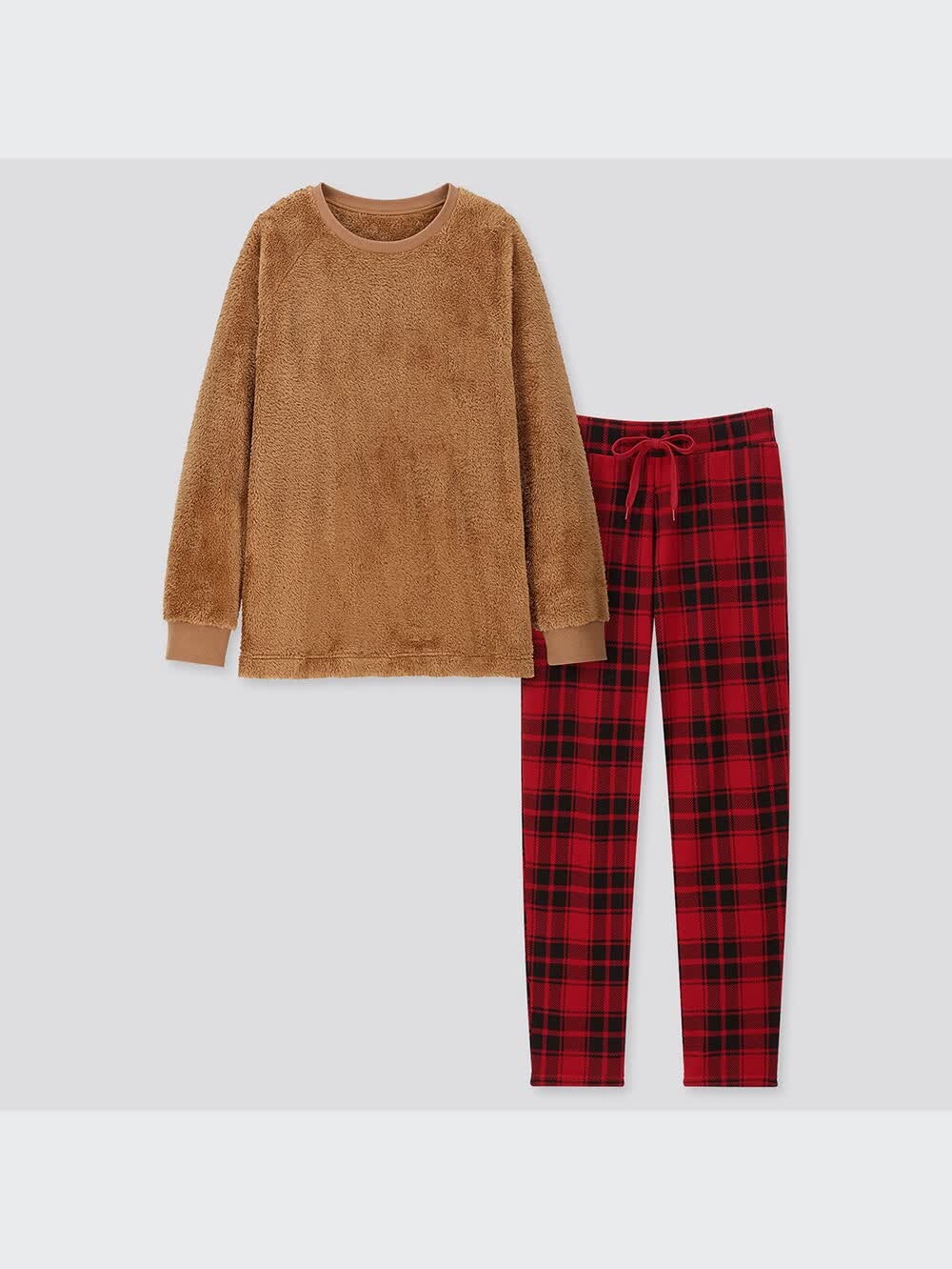 ユニクロ公式 | フリースセット（チェック・長袖）