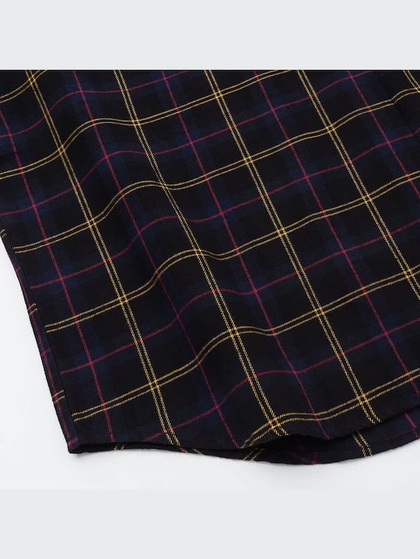 フランネルチェックスキッパーシャツ（長袖）