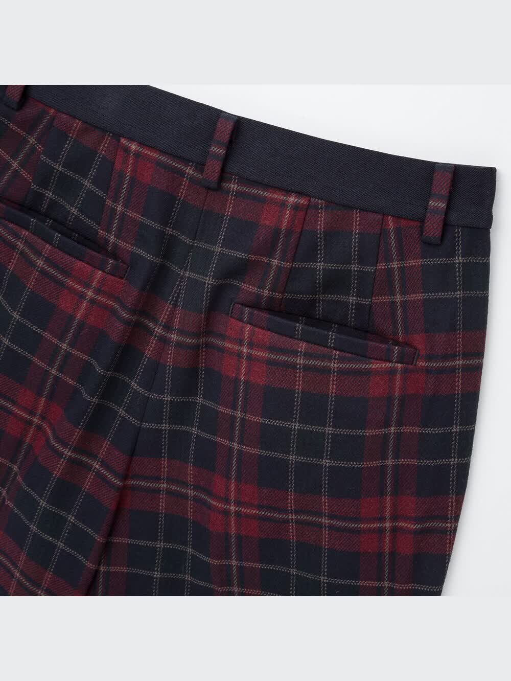 ユニクロ公式 | EZYアンクルパンツ（ウールライク・丈標準66～68cm）