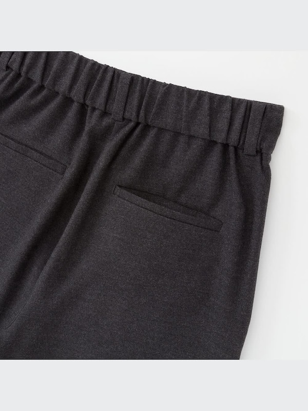 ワイドストレートパンツ（ウールライク・丈長め73～75cm）