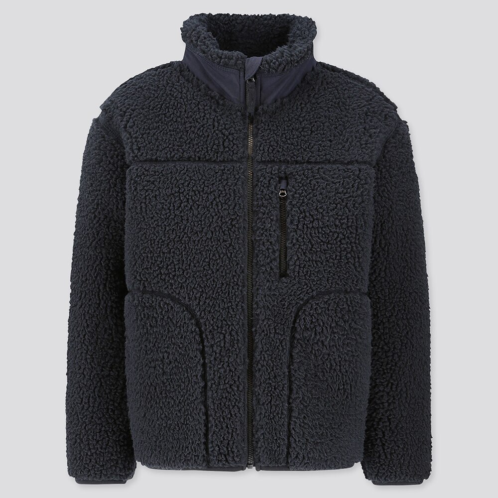 Uniqloの防風ボアフリースジャケット 長袖 Stylehint