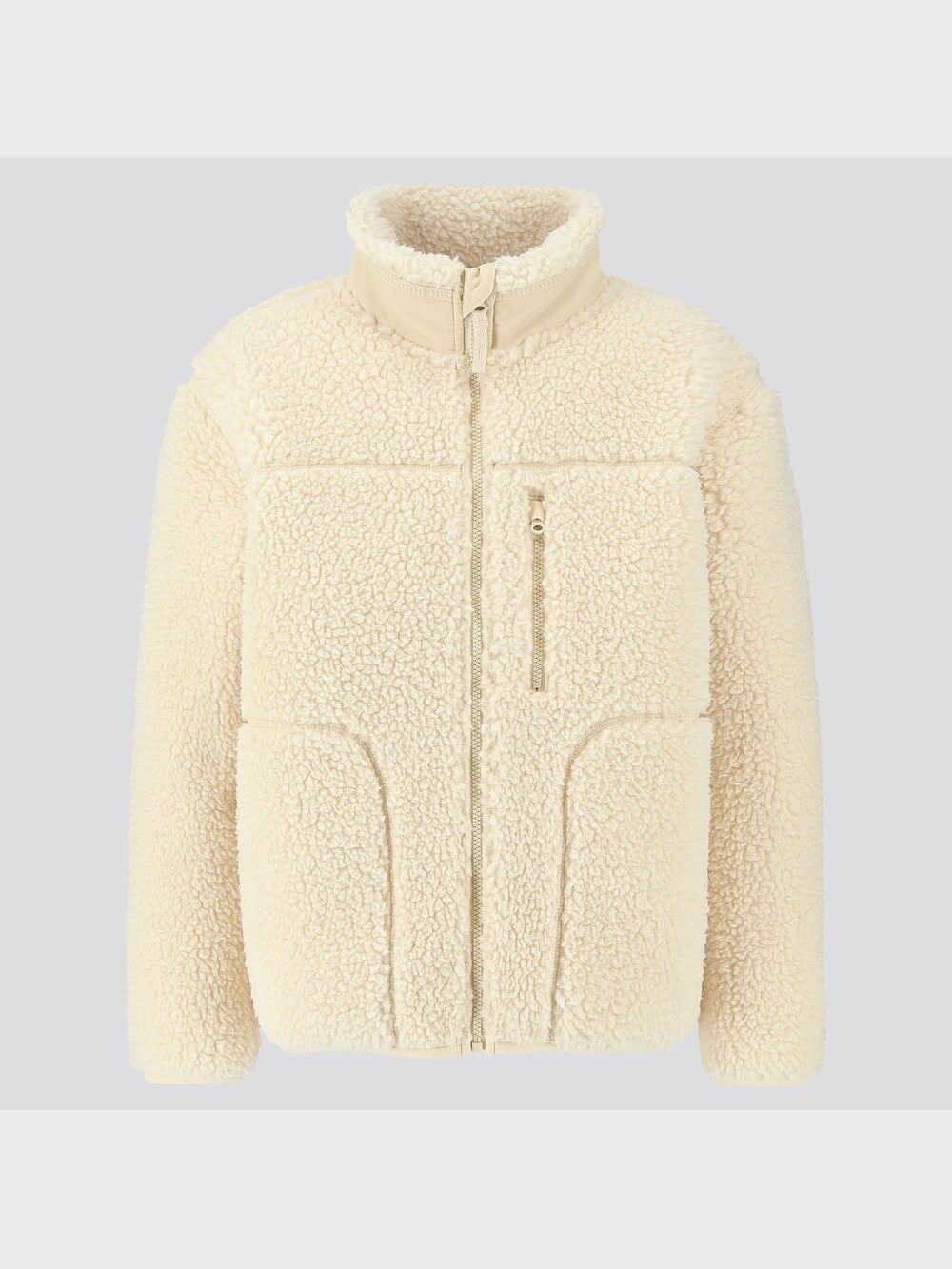 UNIQLO　ボアジップアップアウター □ UNIQLO U ユニクロユー ジップアップ シンプル ボア 長袖