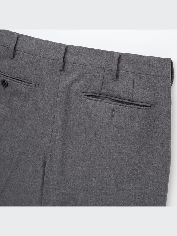 ストレッチウールスリムフィットパンツ（ツイル）