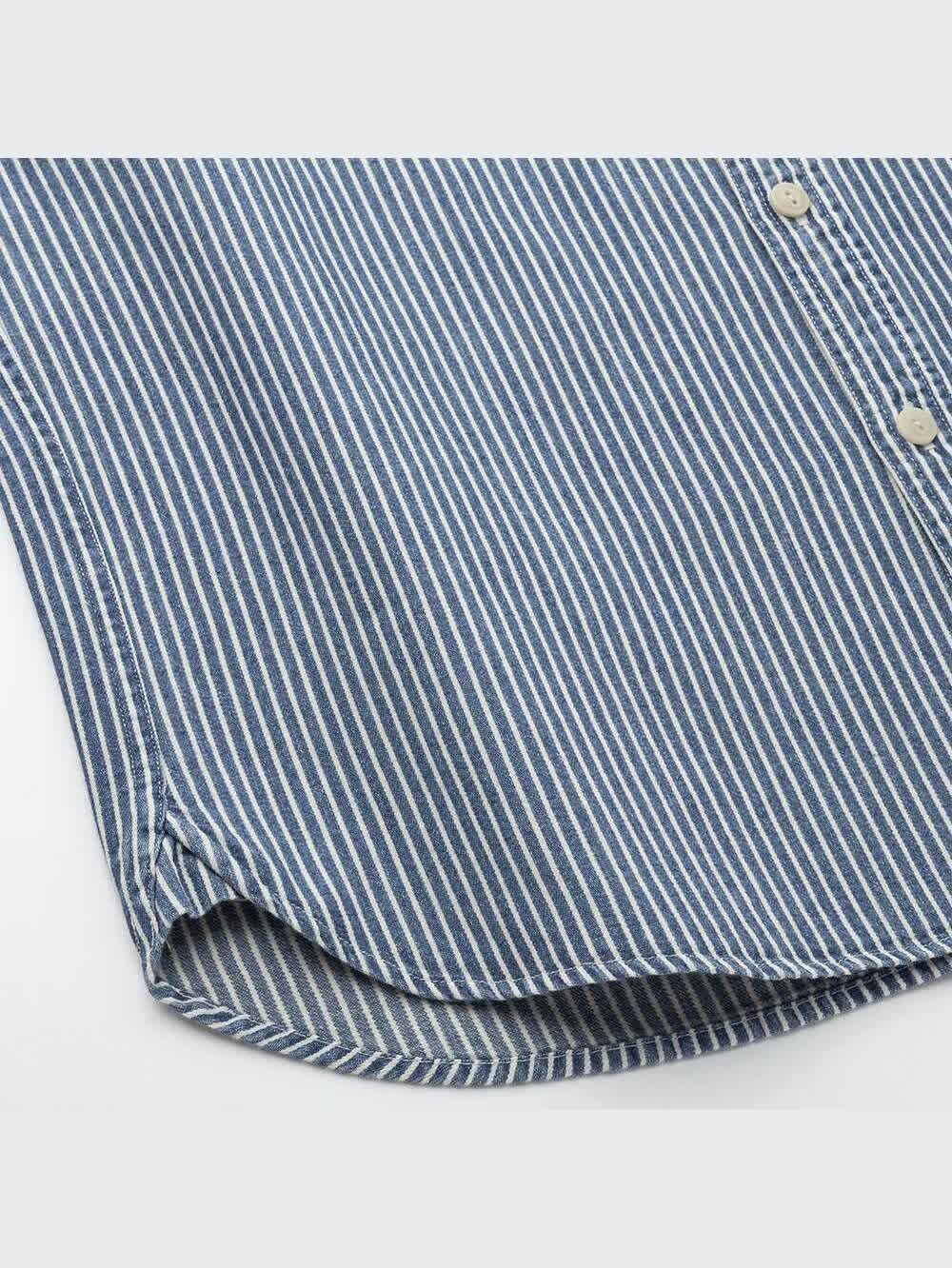 ユニクロ公式 | ヒッコリーワークシャツ（長袖）