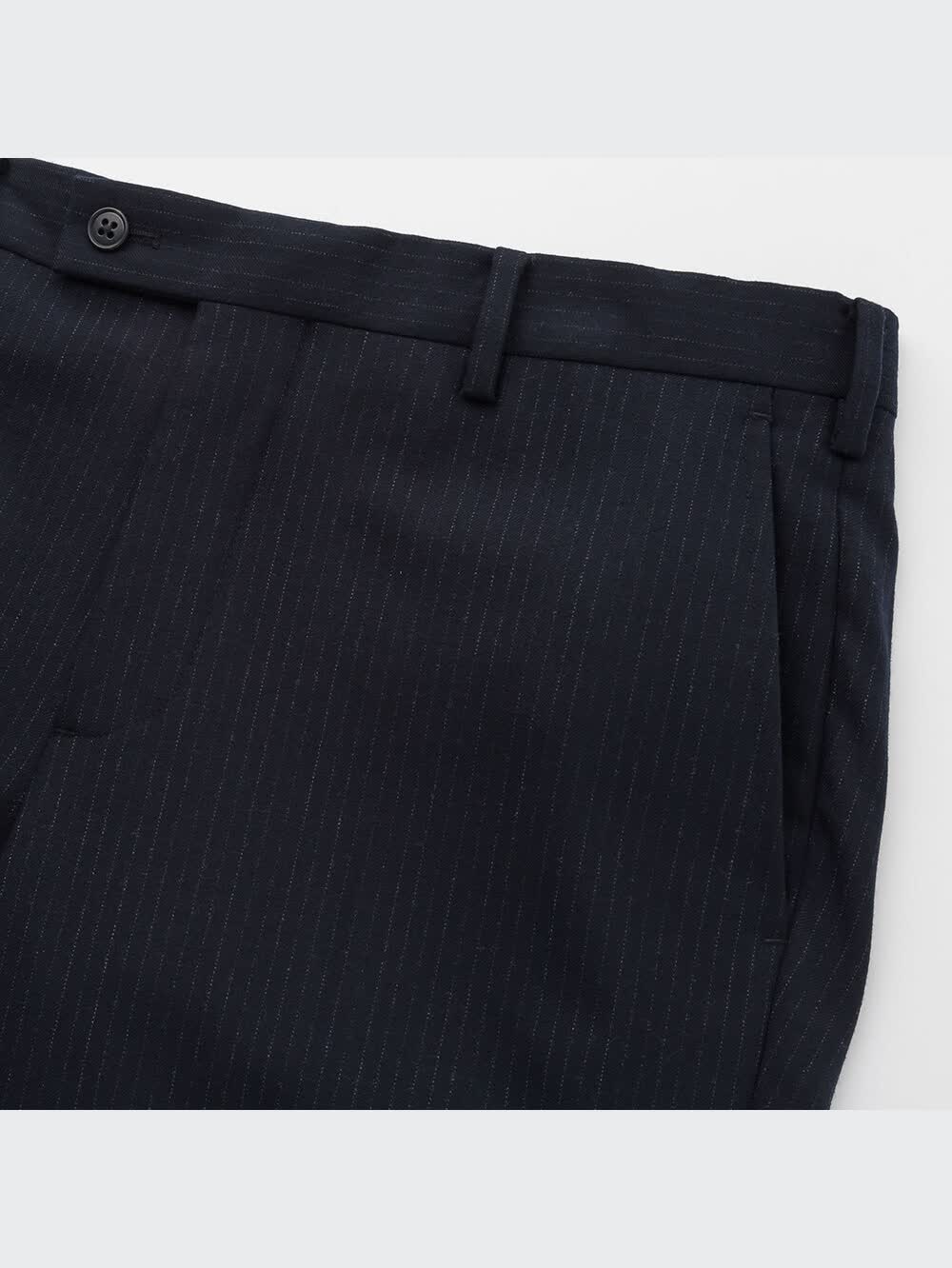 ユニクロ公式 | ストレッチウールスリムフィットパンツ（ストライプ）