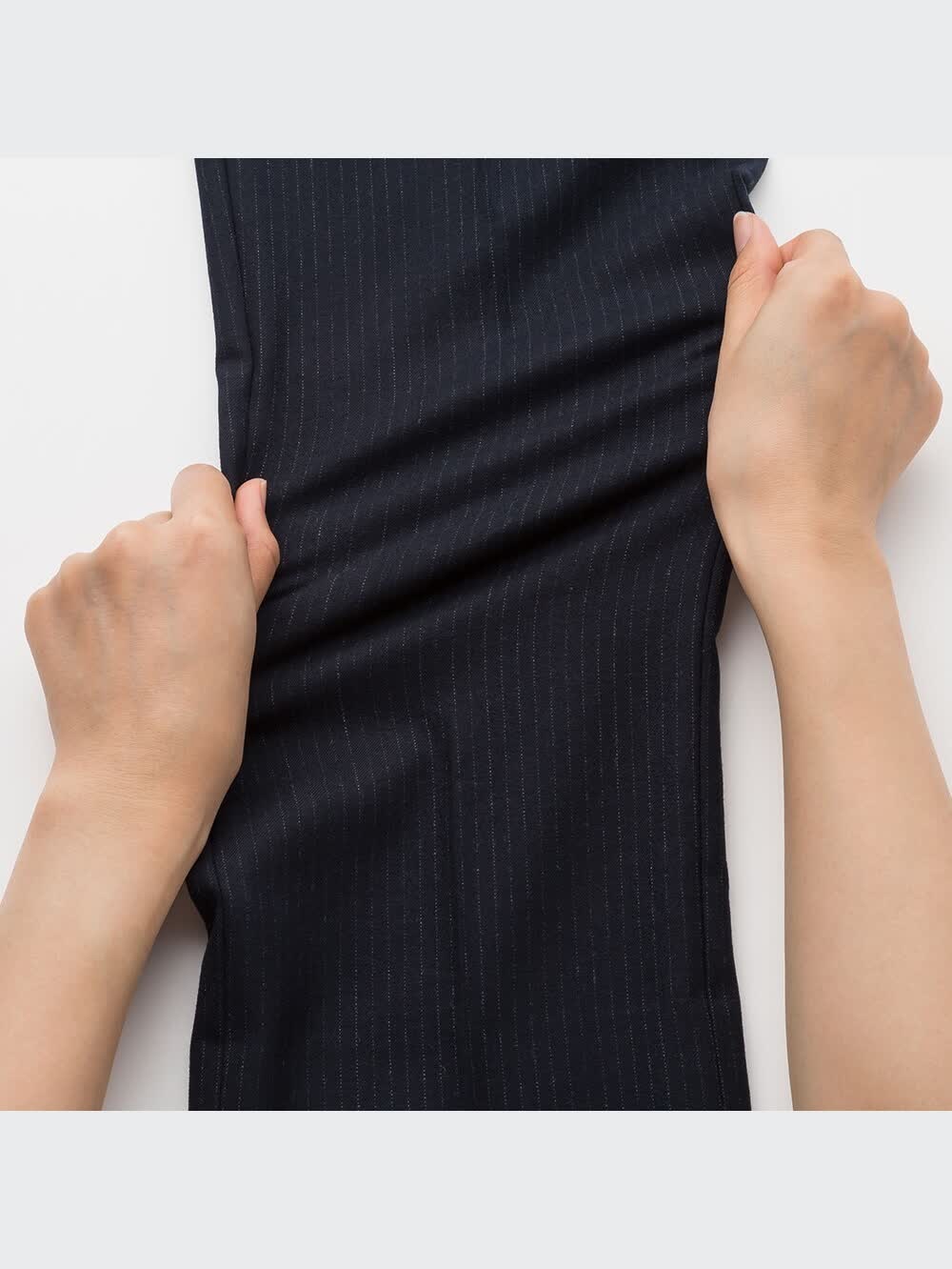 ユニクロ公式 | ストレッチウールスリムフィットパンツ（ストライプ）