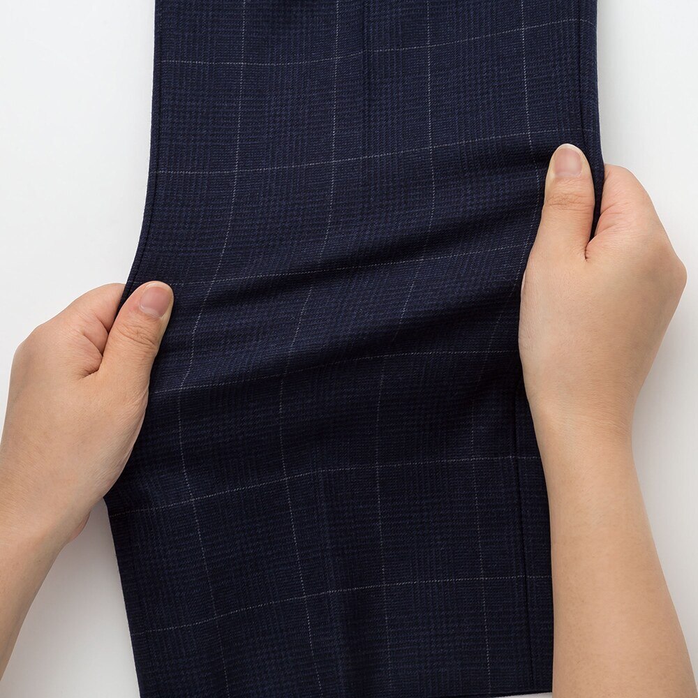 ストレッチウールスリムフィットパンツ ウィンドウペン Men ユニクロ