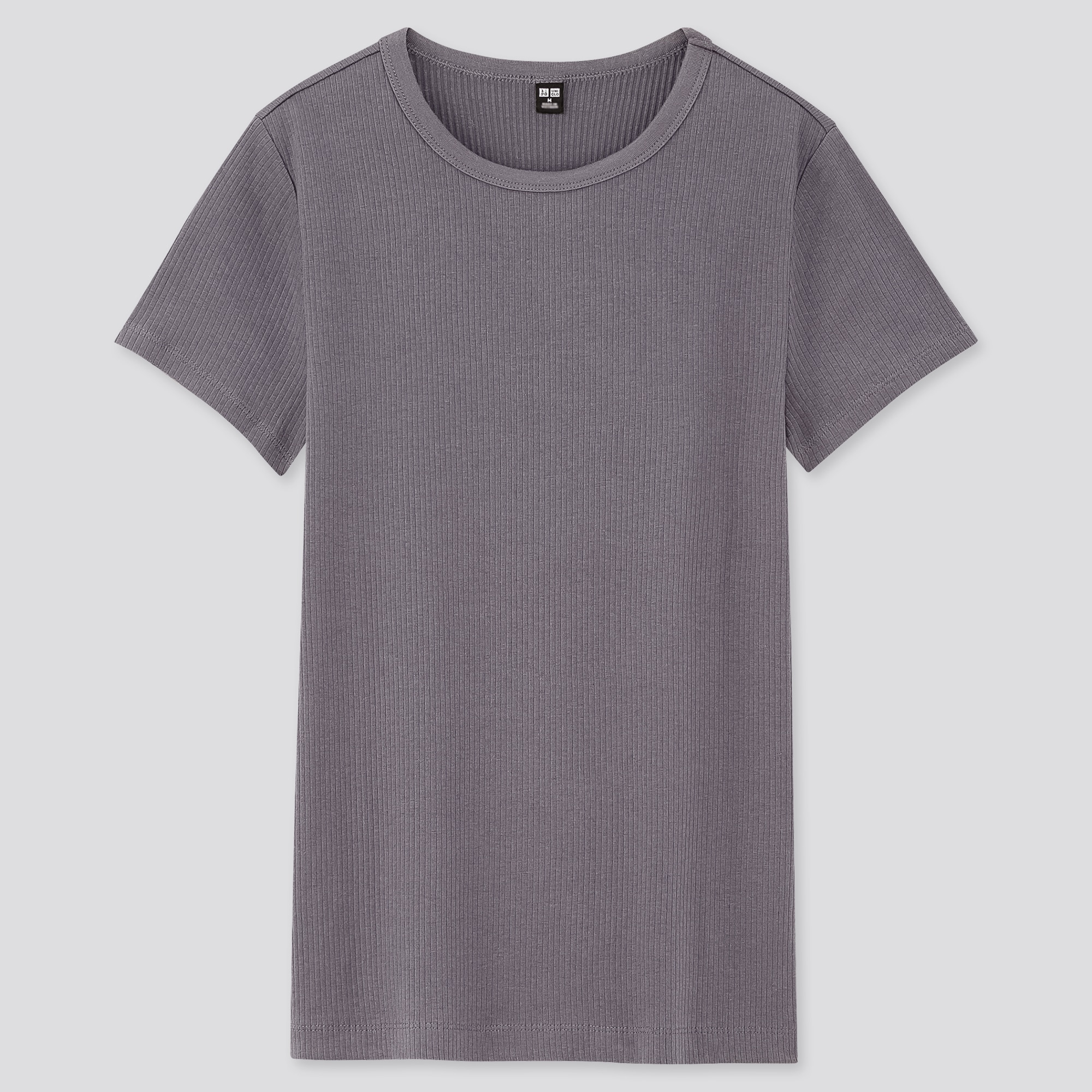 uniqlo ribbed crew neck short sleeve