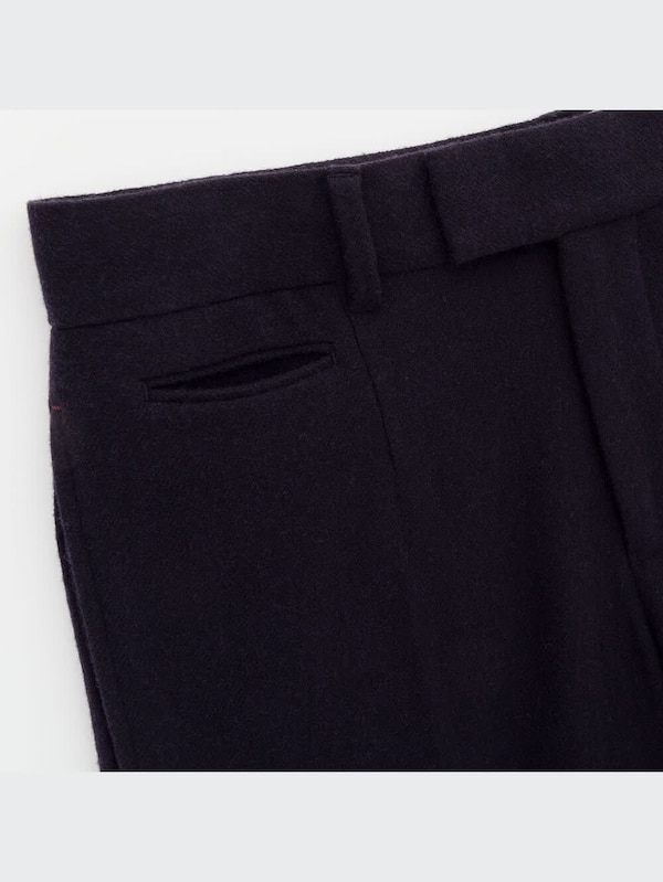 ソフトツイードワイドパンツ